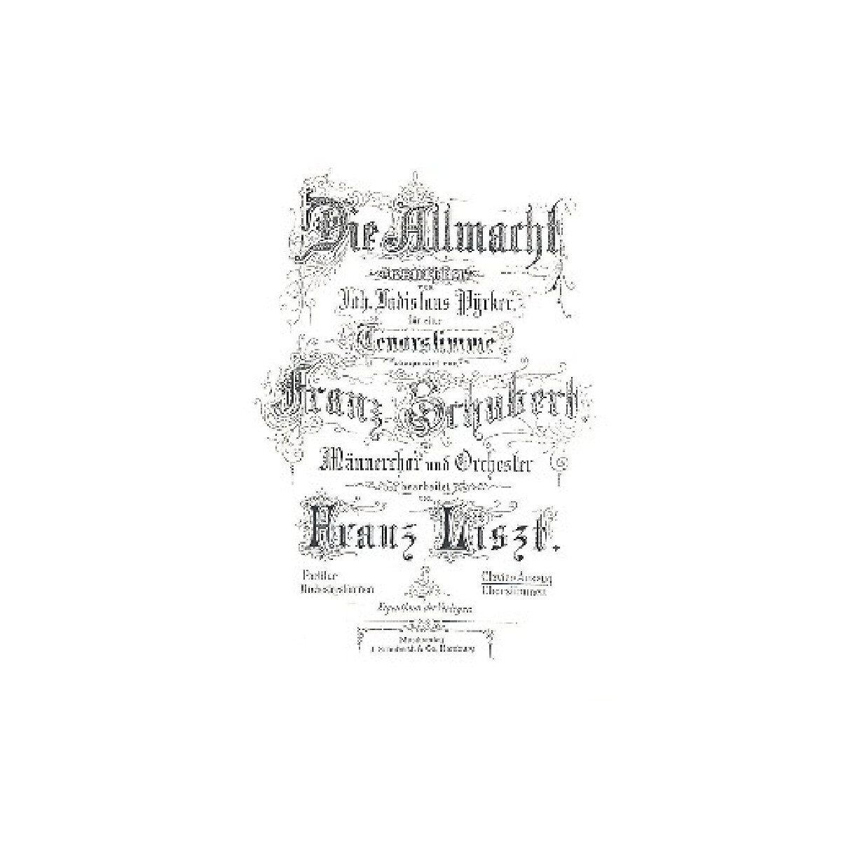 Die Allmacht für Männerchor und Orchester