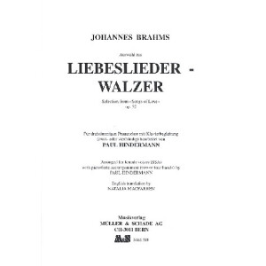 Auswahl aus Liebeslieder-Walzer op.52 (dt/en)