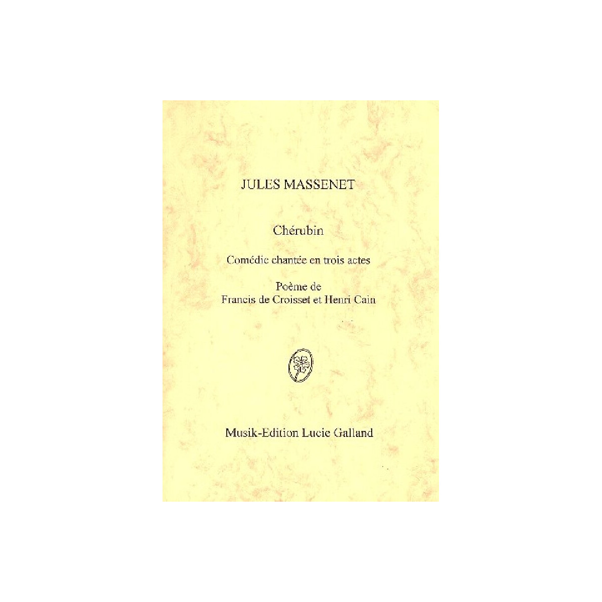 Chérubin Klavierauszug (fr)