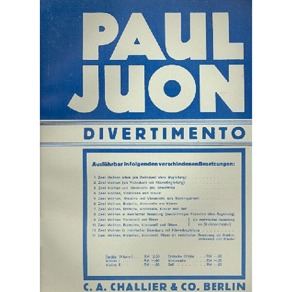 Divertimento G-Dur op.92