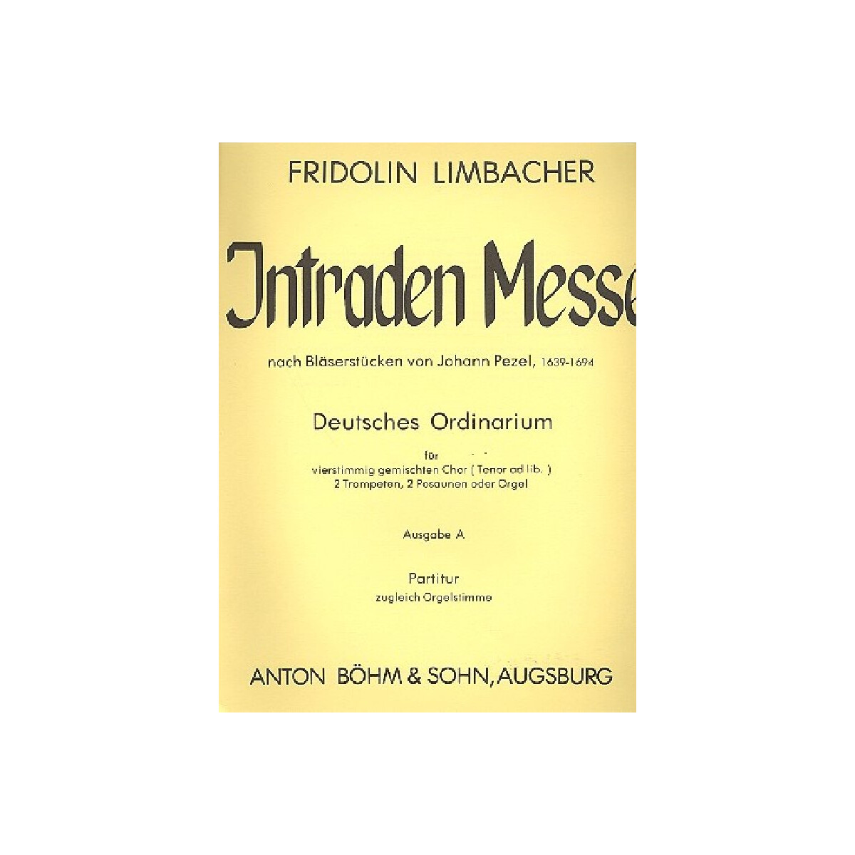 Intraden-Messe nach Bl&auml;serst&uuml;cken von...