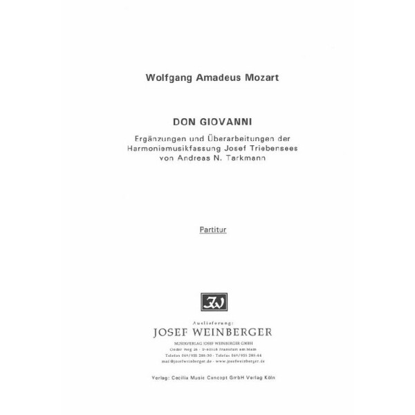 Don Giovanni 5 Stücke aus der Oper