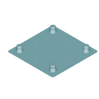 Alutruss Dekolock DQ4-WPM wall plate MALE black