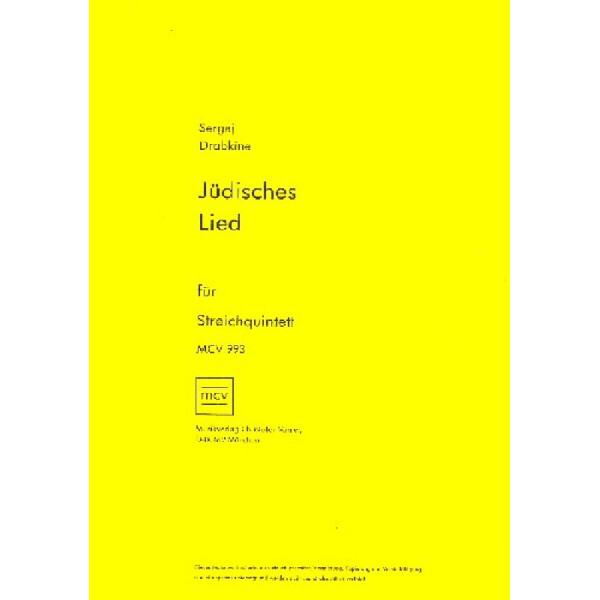 Jüdisches Lied für 2 Violinen,