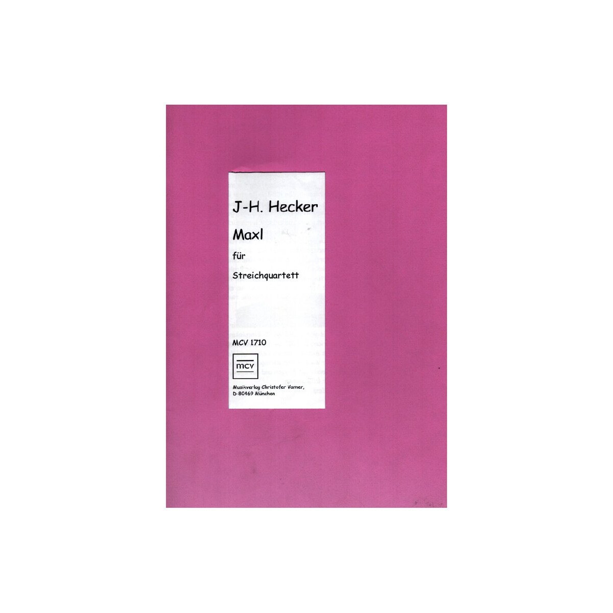 Maxl für Streichquartett box