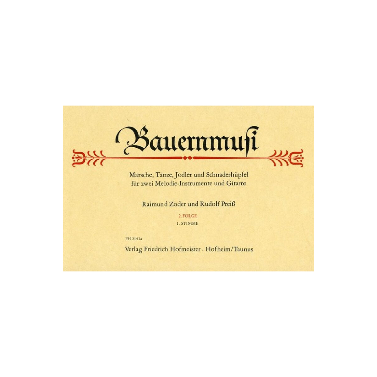 Bauernmusi Folge 2 f&uuml;r 2 melodie-