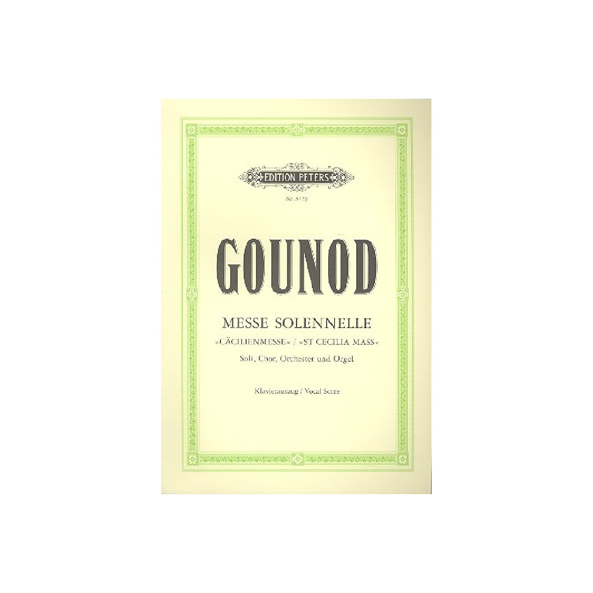 Messe solennelle G-Dur (Cäcilien-Me box
