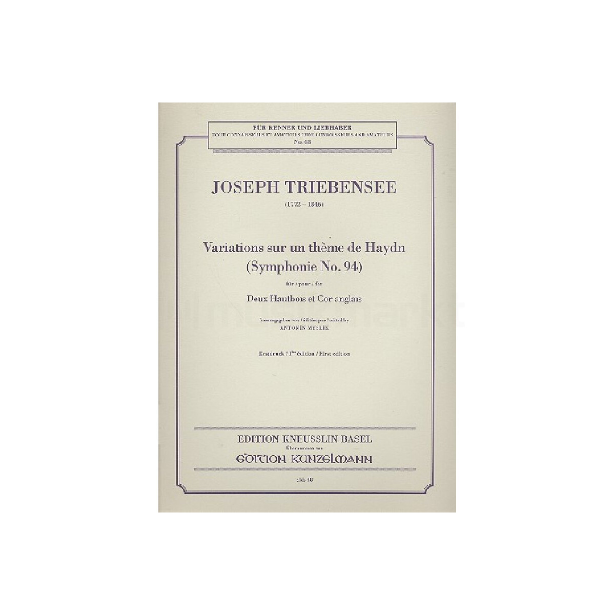 Variations sur un theme de Haydn box