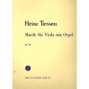 Musik f&uuml;r Viola mit Orgel op.59