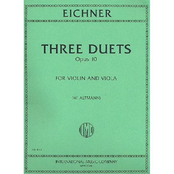 3 Duets op.10 for violin and viola