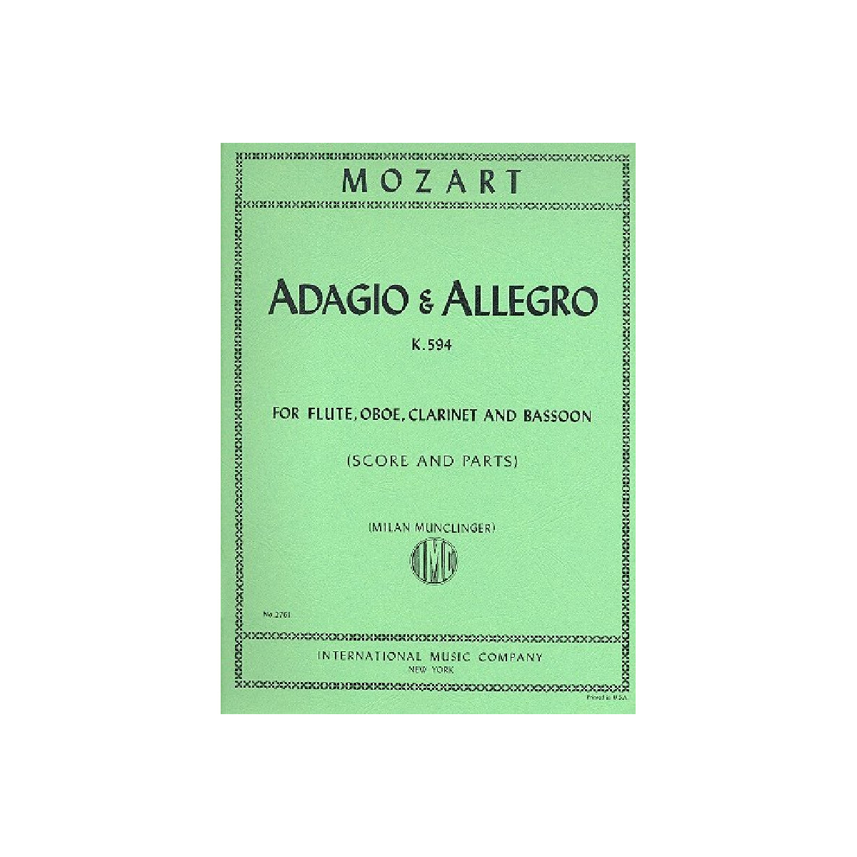 Adagio and Allegro KV594 for