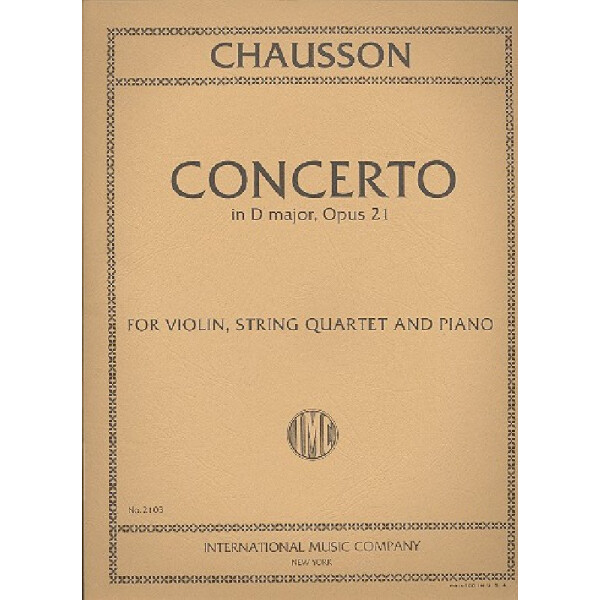 Concerto D major op.21 for violin,