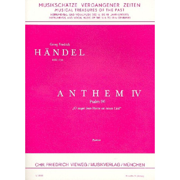 Anthem 4 - O singet dem Herrn ein neues Lied