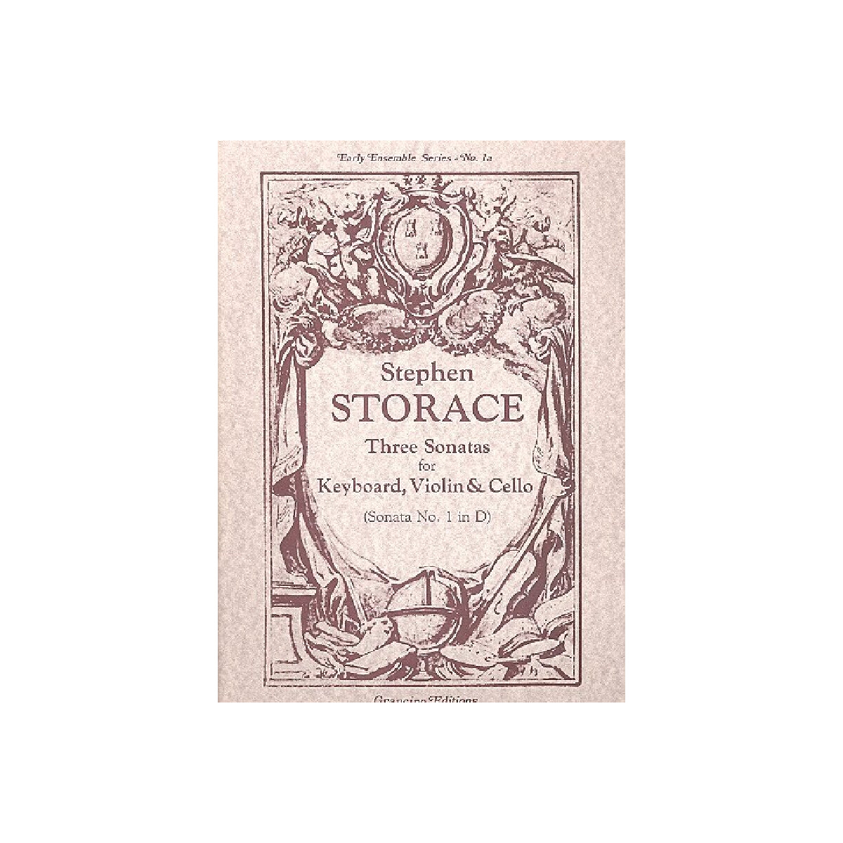 Sonata D major for violin, box