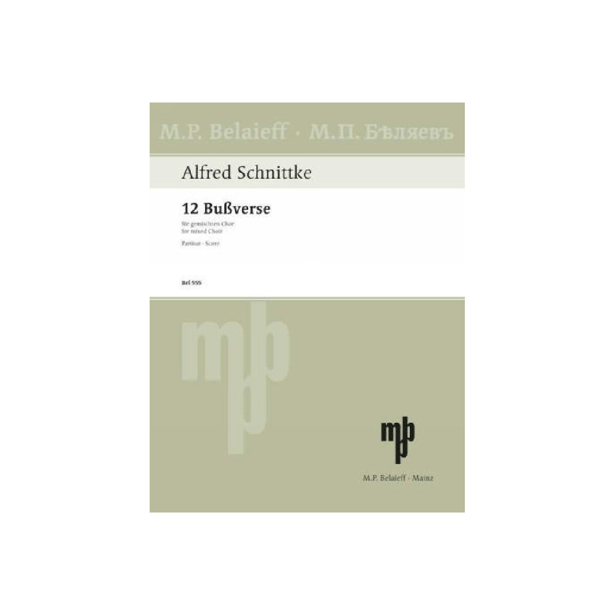 12 Bußverse für gem Chor