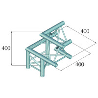 Alutruss Dekolock DQ3-SPAL32 3-way corner 90° sw
