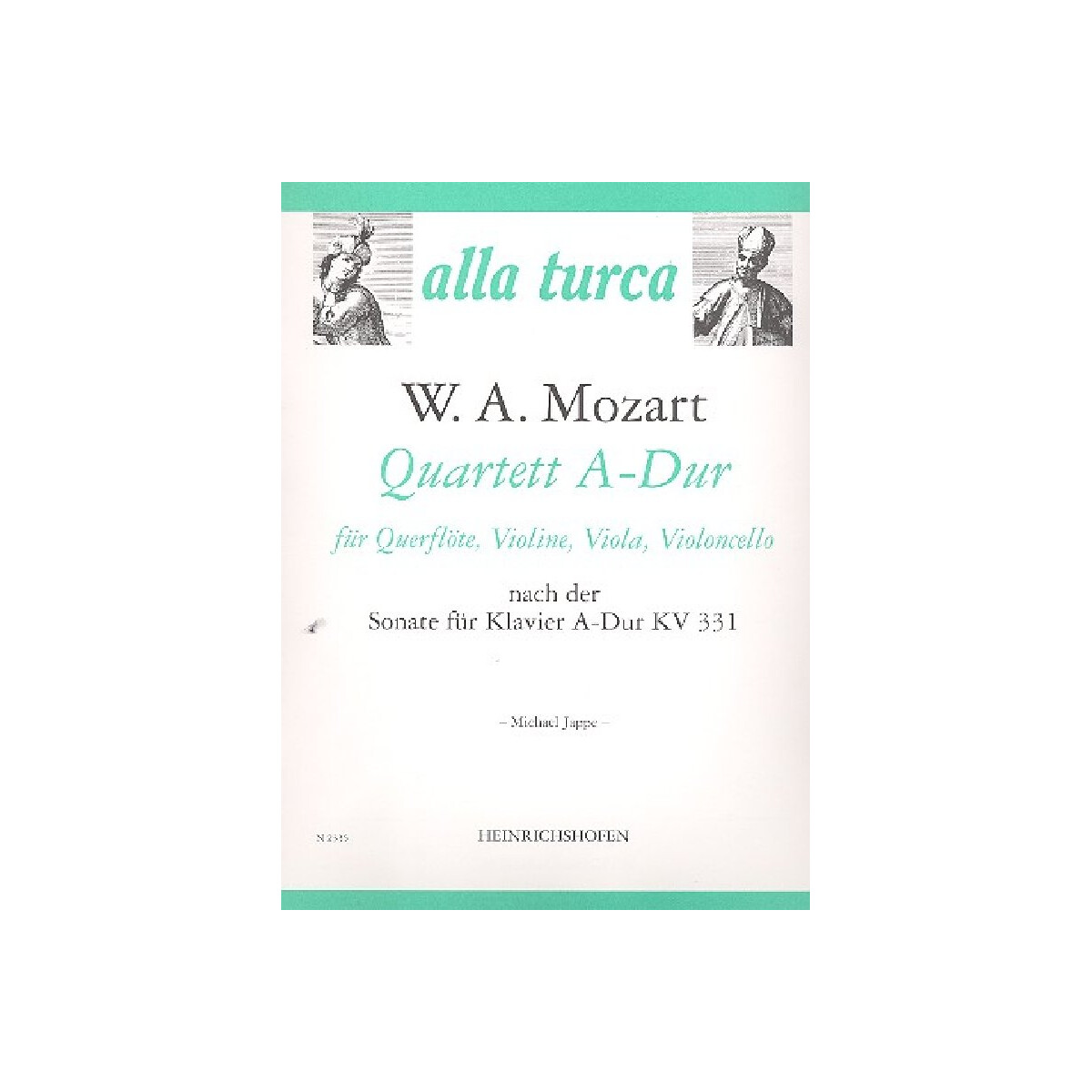 Quartett a-Dur nach der Sonate KV331 box