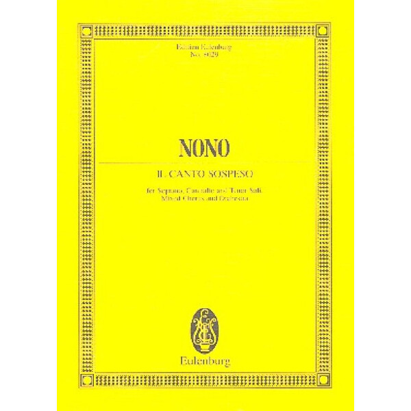 Il canto sospeso for soloists,