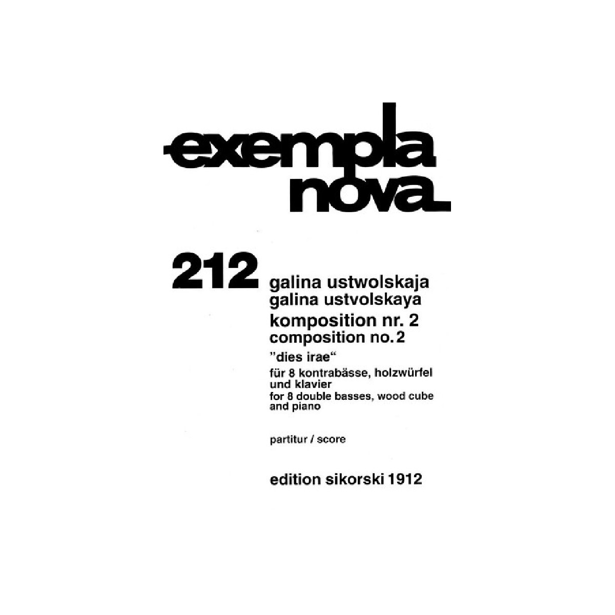 Komposition Nr.2 für 8 Kontrab&auml box