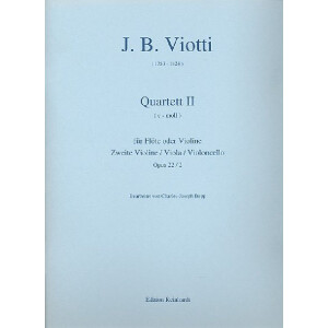 Quartett c-Moll op.22,2 f&uuml;r Fl&ouml;te (Vl) und