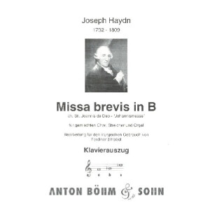 Missa brevis B-Dur Ausgabe A