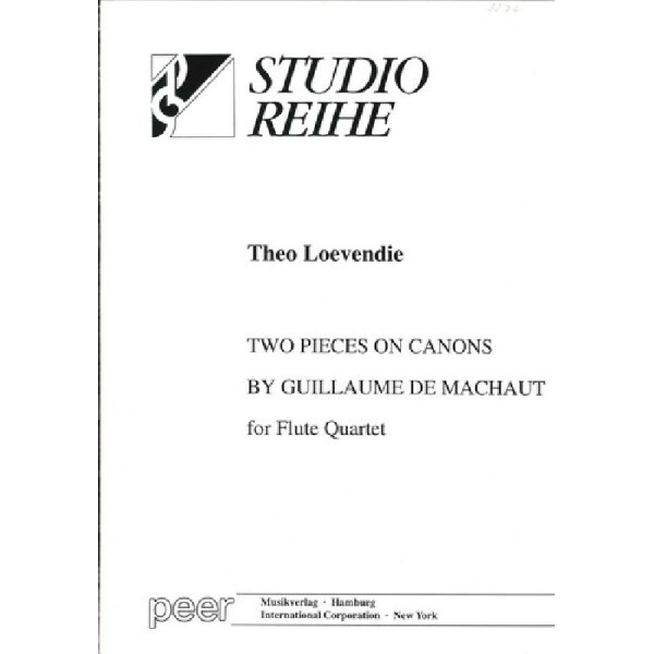 2 Pieces on Canons by Guillaume de Machaut