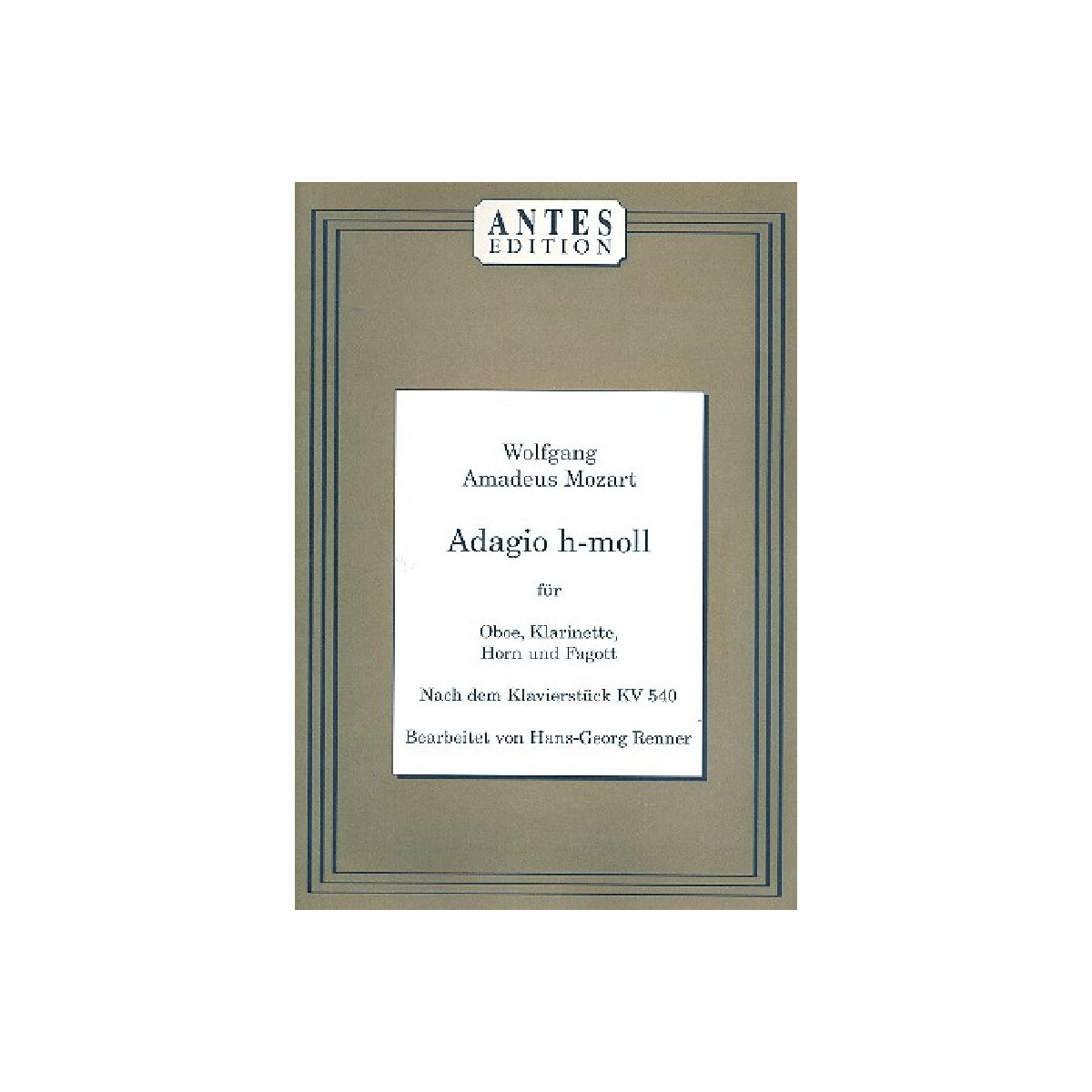 Adagio h-Moll nach dem Klavierstück