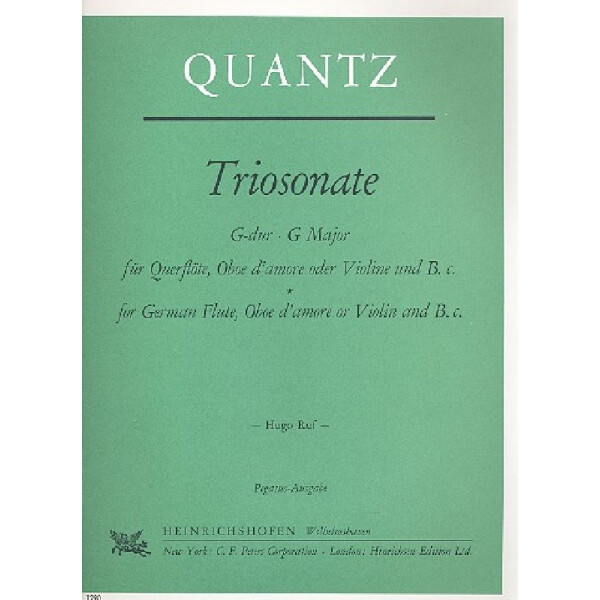 Triosonate G-Dur für Flöte,