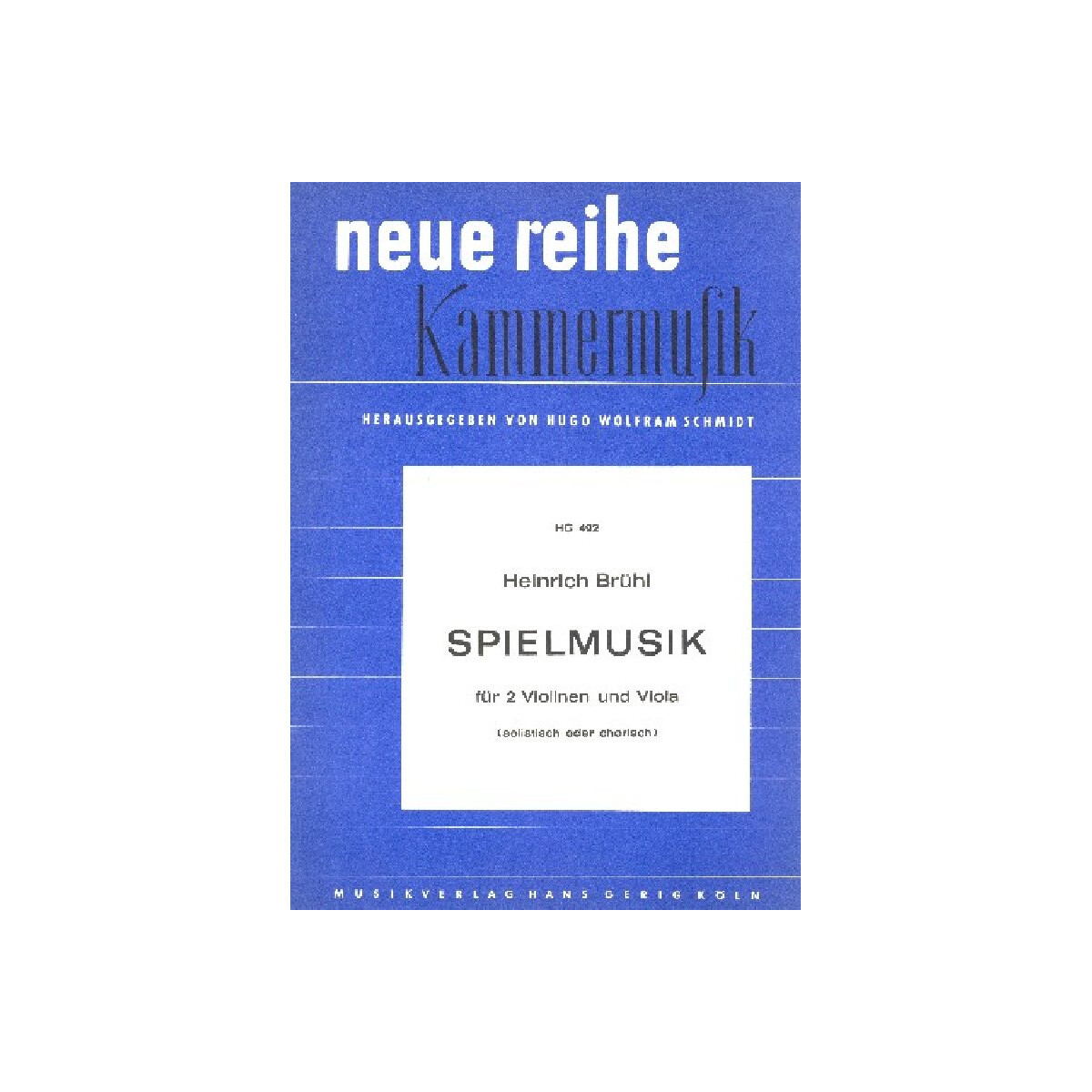 Spielmusik für 2 Violinen und box